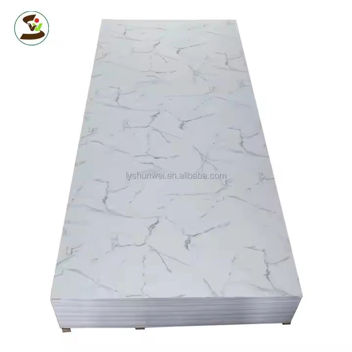 PVC Marble Sheet Waterproof Fireproof Colorful Scratch-resistant